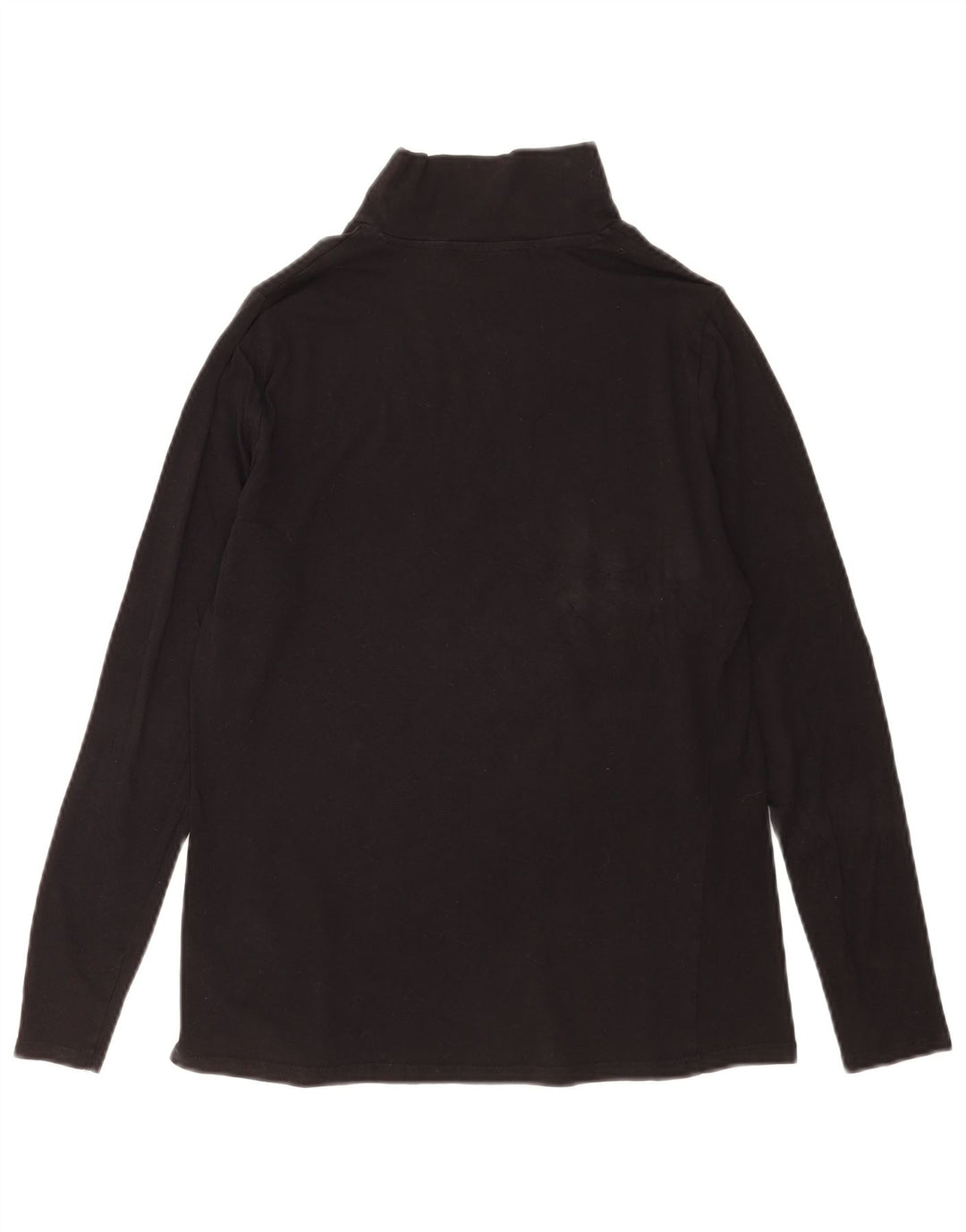 Top pentru femei Marks & Spencer cu mânecă lungă UK 14, bumbac mediu negru