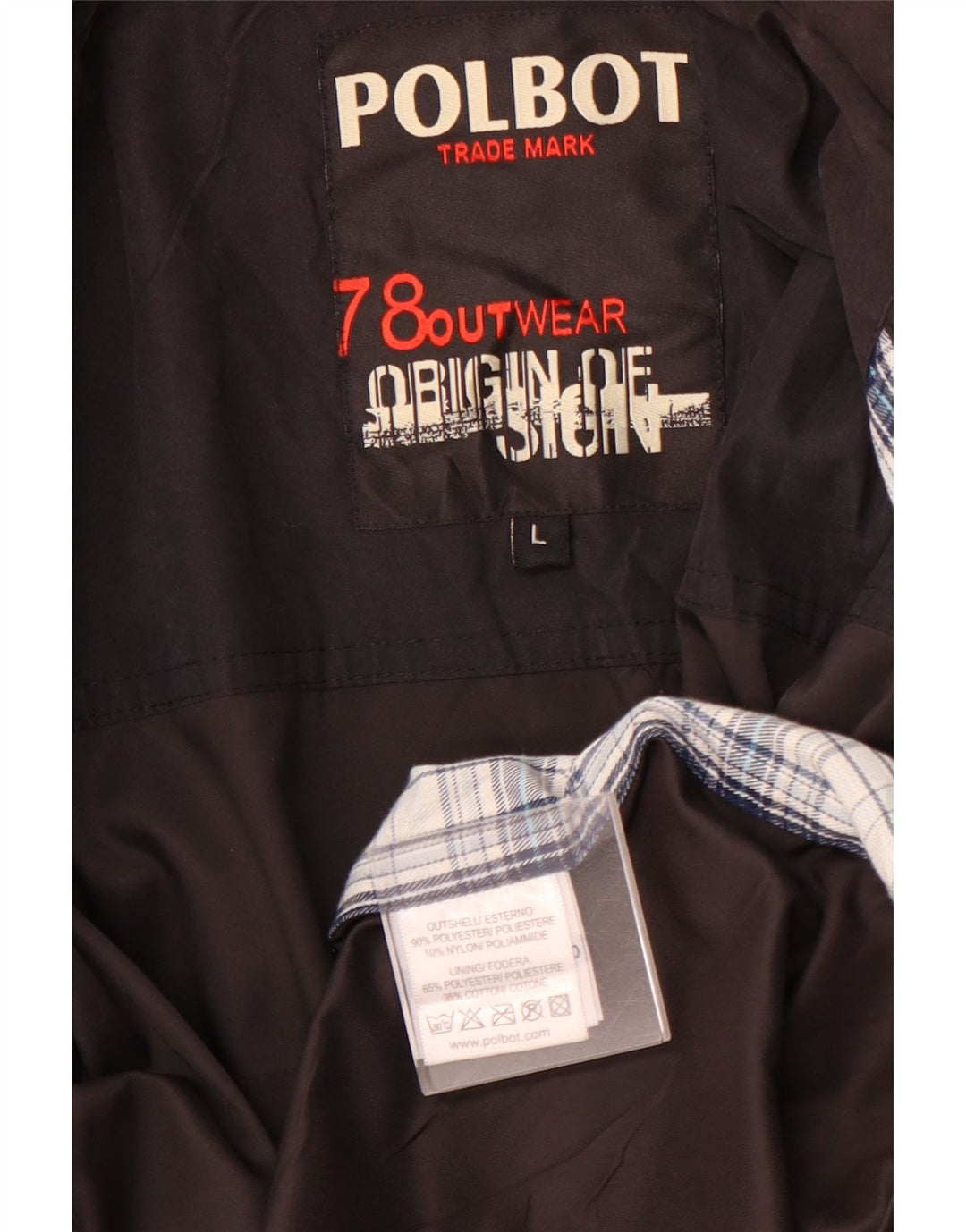 Jachetă POLBOT pentru bărbați, UK 40, mare, negru, poliester