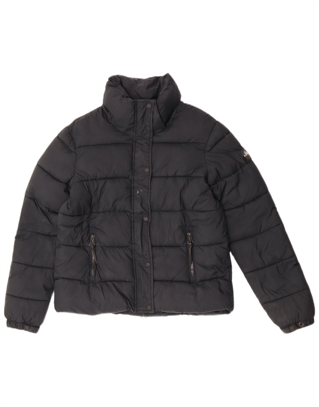 Jachetă căptușită Superdry pentru femei UK 8 Small Black Nylon