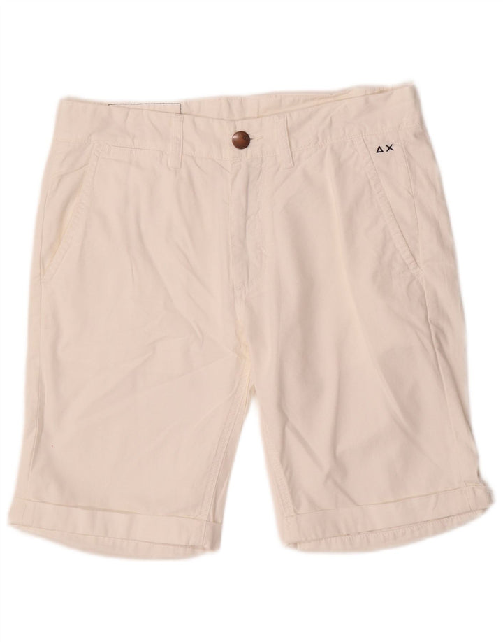 Sun68 Pantaloni scurti chino pentru femei W31 Medium White
