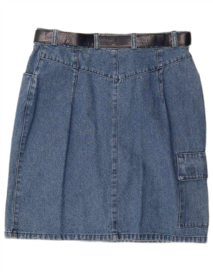 Fusta Cargo Vintage Denim pentru Femei IT 42 Medium W28 Bumbac Albastru