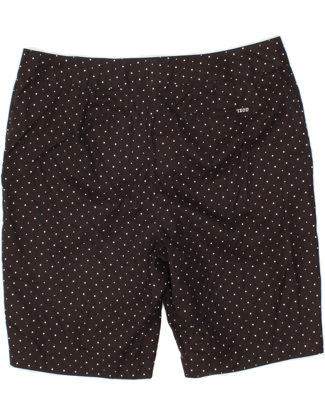 IZOD Womens Golf Chino Shorts W38 XL Black Polka Dot Polyester Vintage Izod and Second-Hand Izod from Messina Hembry 