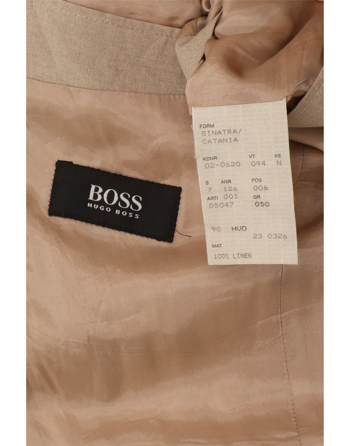 Blazer pentru bărbați Hugo Boss, cu 2 nasturi, EU 50, mare, bej, in