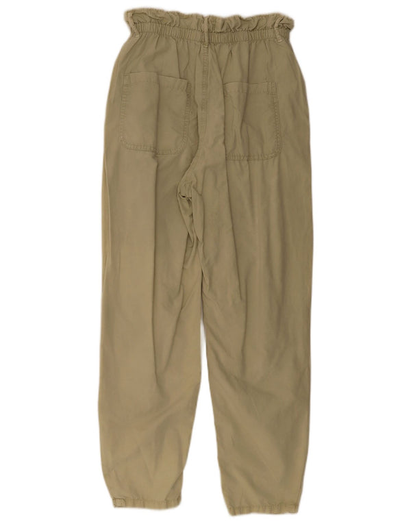 Pantaloni chino conici pentru femei Zara EU 34 2XS L24 L28 Kaki