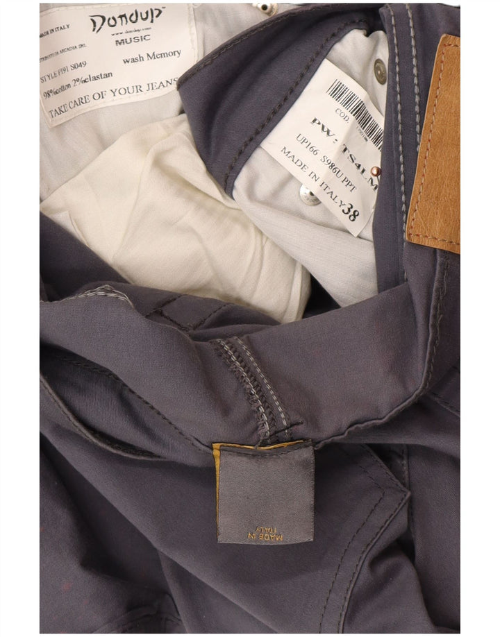 DONDUP Pantaloni slim casual pentru bărbați L38 L34 bumbac gri