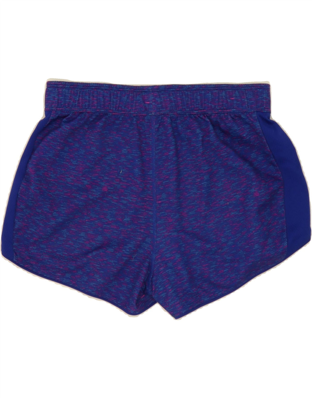 REEBOK Womens Sport Shorts UK 12 Medium Blue Flecked Polyester Vintage Reebok and Second-Hand Reebok from Messina Hembry 
