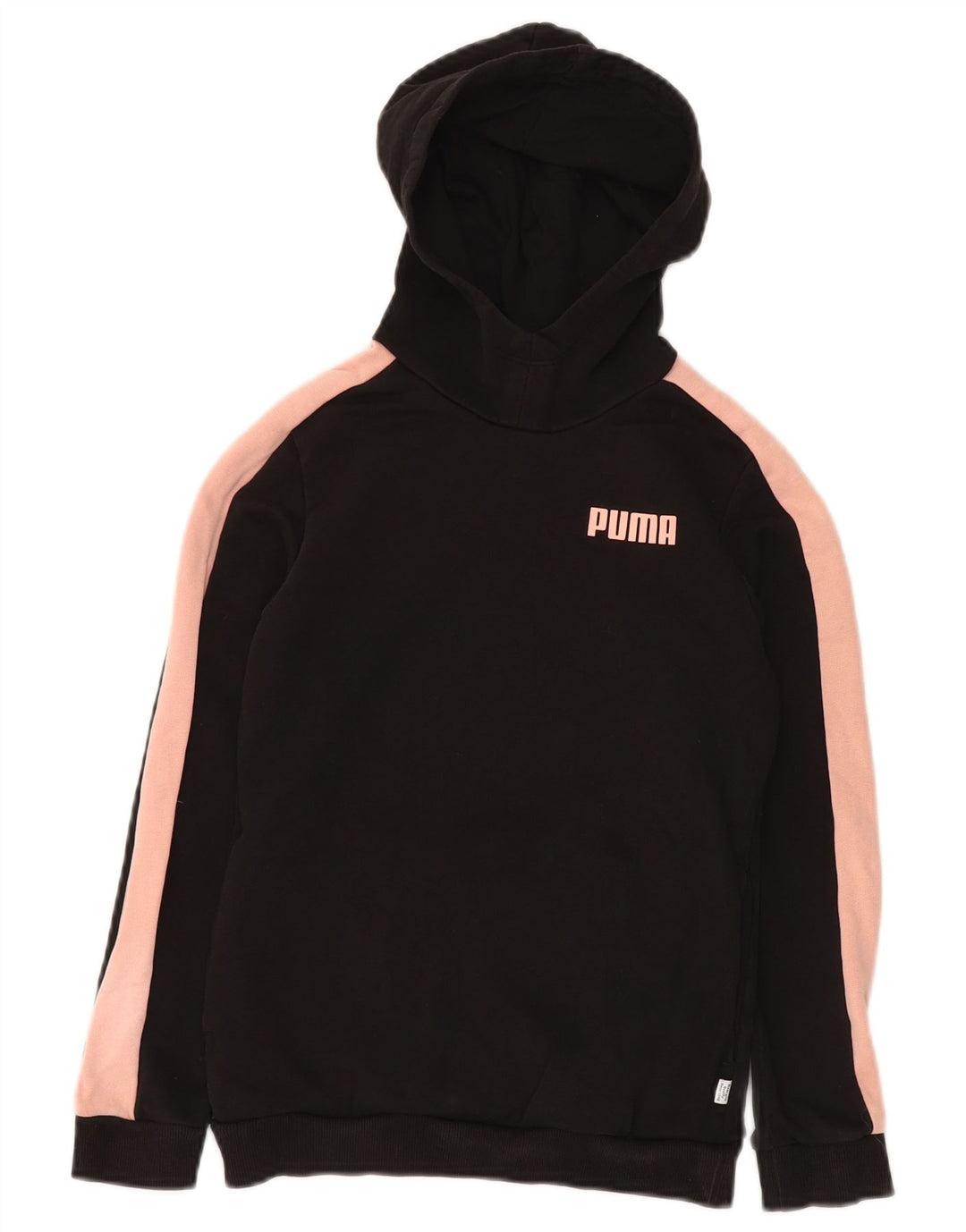 Pulover PUMA pentru fete, 11-12 ani, bumbac negru color bloc