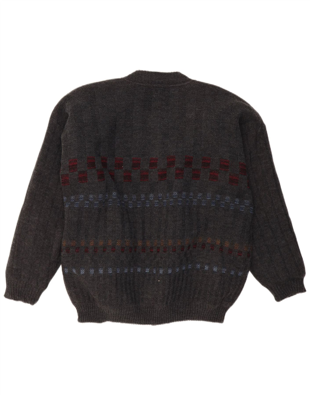 Pulover cardigan pentru bărbați FINNEGAN, mare, gri geometric, acrilic