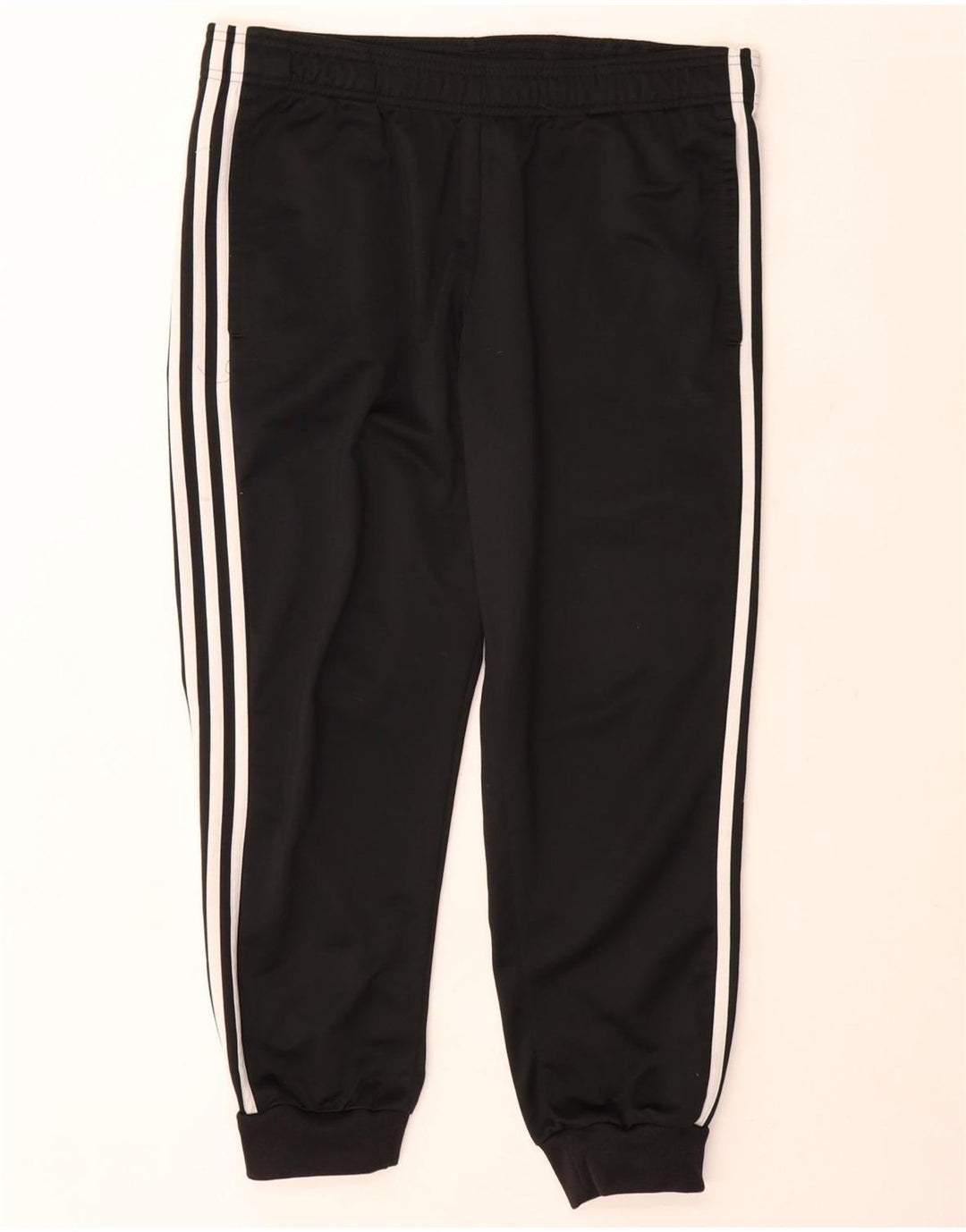 Pantaloni de trening Adidas pentru bărbați Joggeri poliester mediu negru
