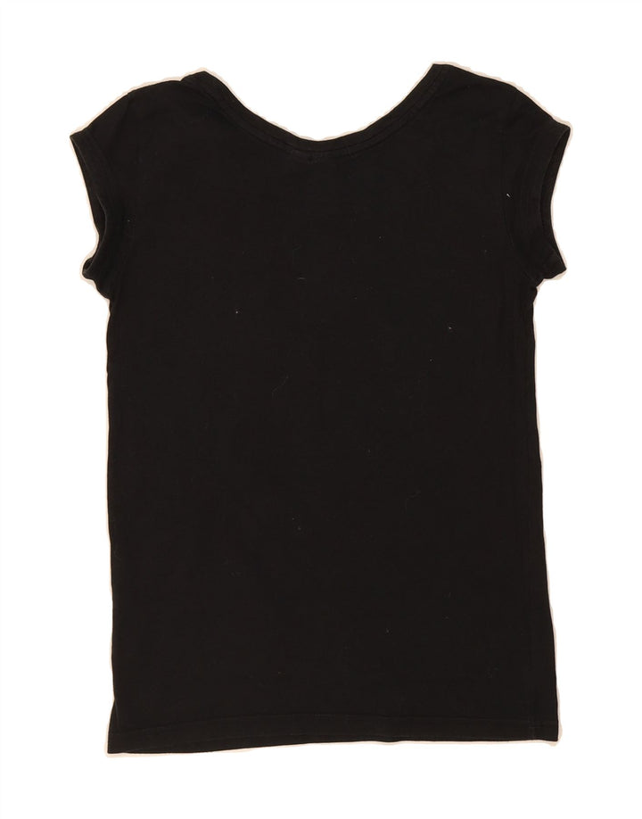 ADIDAS Womens Graphic T-Shirt Top UK 12 Medium Black Vintage Adidas and Second-Hand Adidas from Messina Hembry 