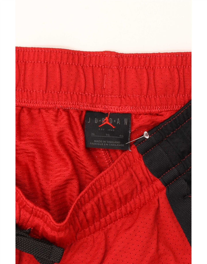 Pantaloni scurți sport Jordan pentru bărbați XL, roșu, poliester color bloc