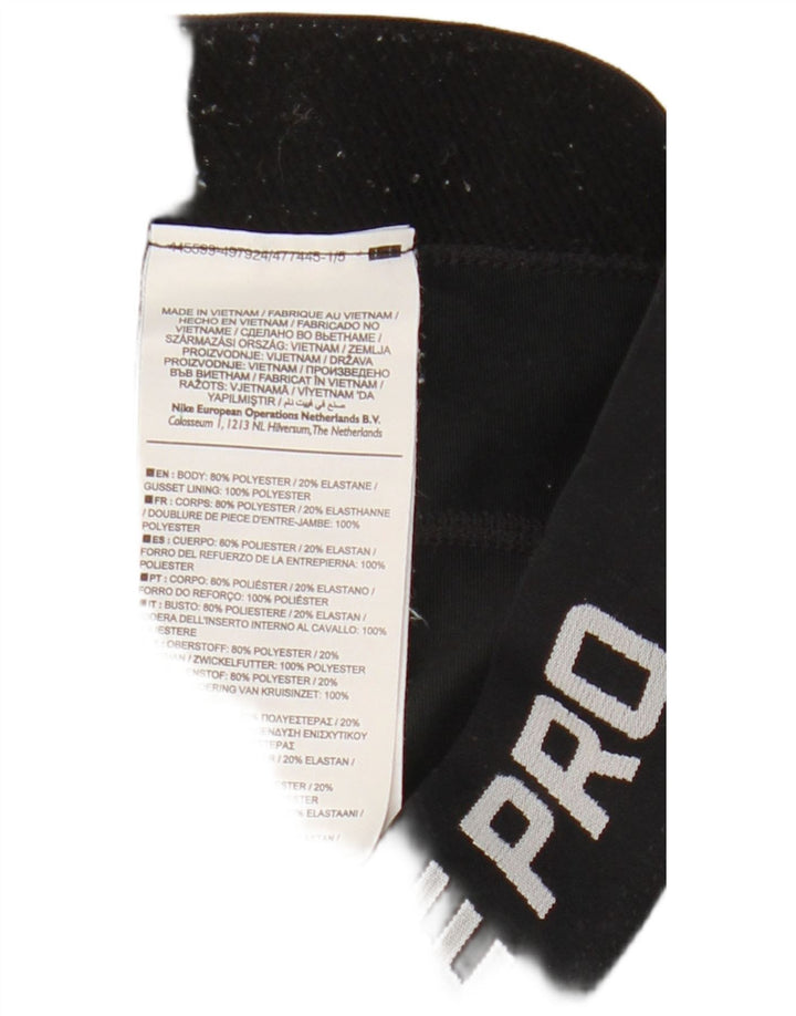 Leggings cu grafică Capri Nike pentru femei, poliester mediu negru