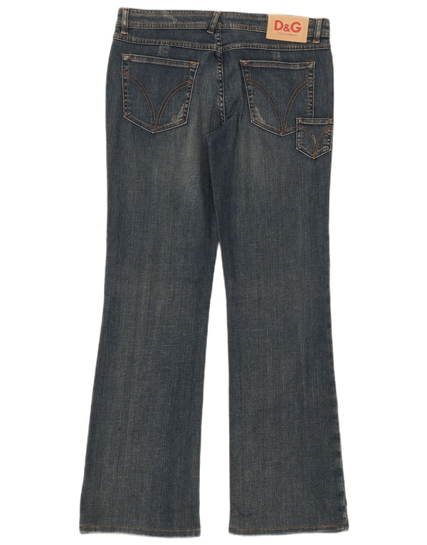 Dolce & Gabbana Womens Bootcut Jeans W30 L30 Blue Cotton
