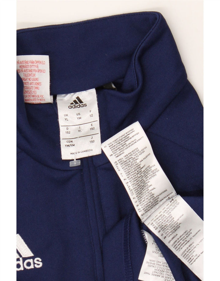 Adidas Boys Climalite Pullover Trening Top 11-12 ani mare bleumarin