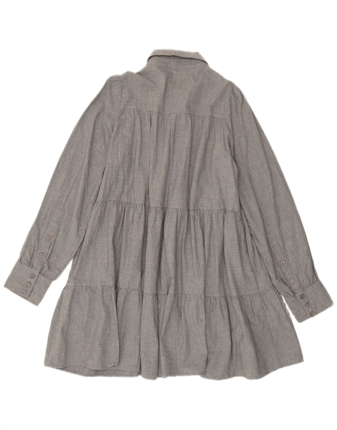 Rochie cămașă supradimensionată pentru femei Zara UK 6 XS gri