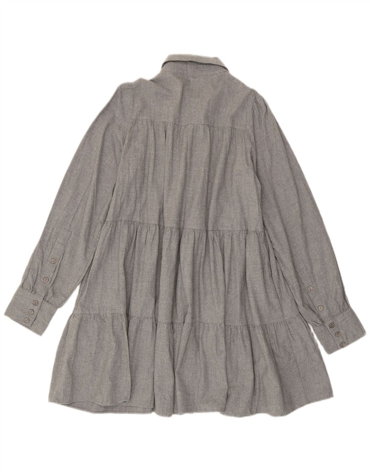 Rochie cămașă supradimensionată pentru femei Zara UK 6 XS gri