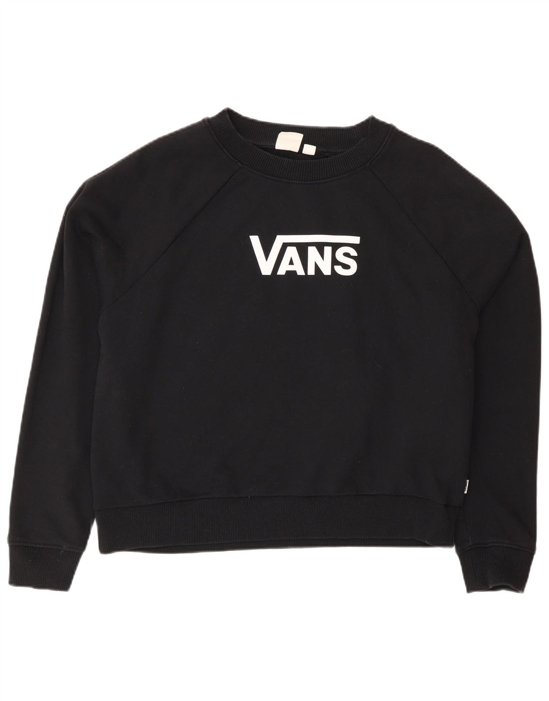 Pulover supradimensionat pentru femei Vans Graphic, UK 14, bumbac mediu negru