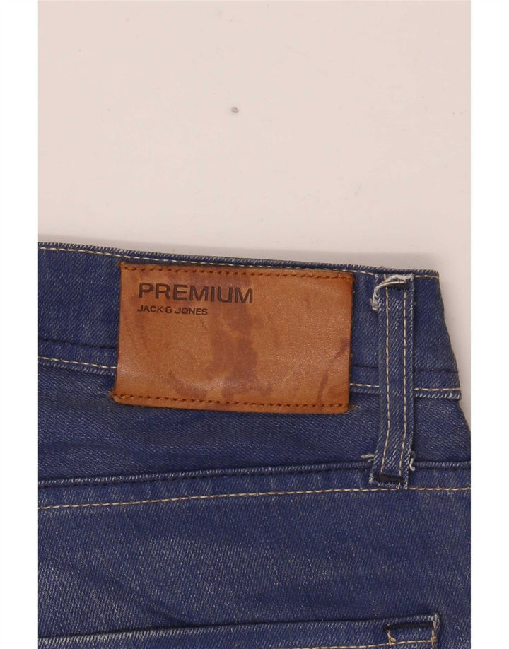 Blugi drepți pentru bărbați Jack & Jones W32 L36 albaștri