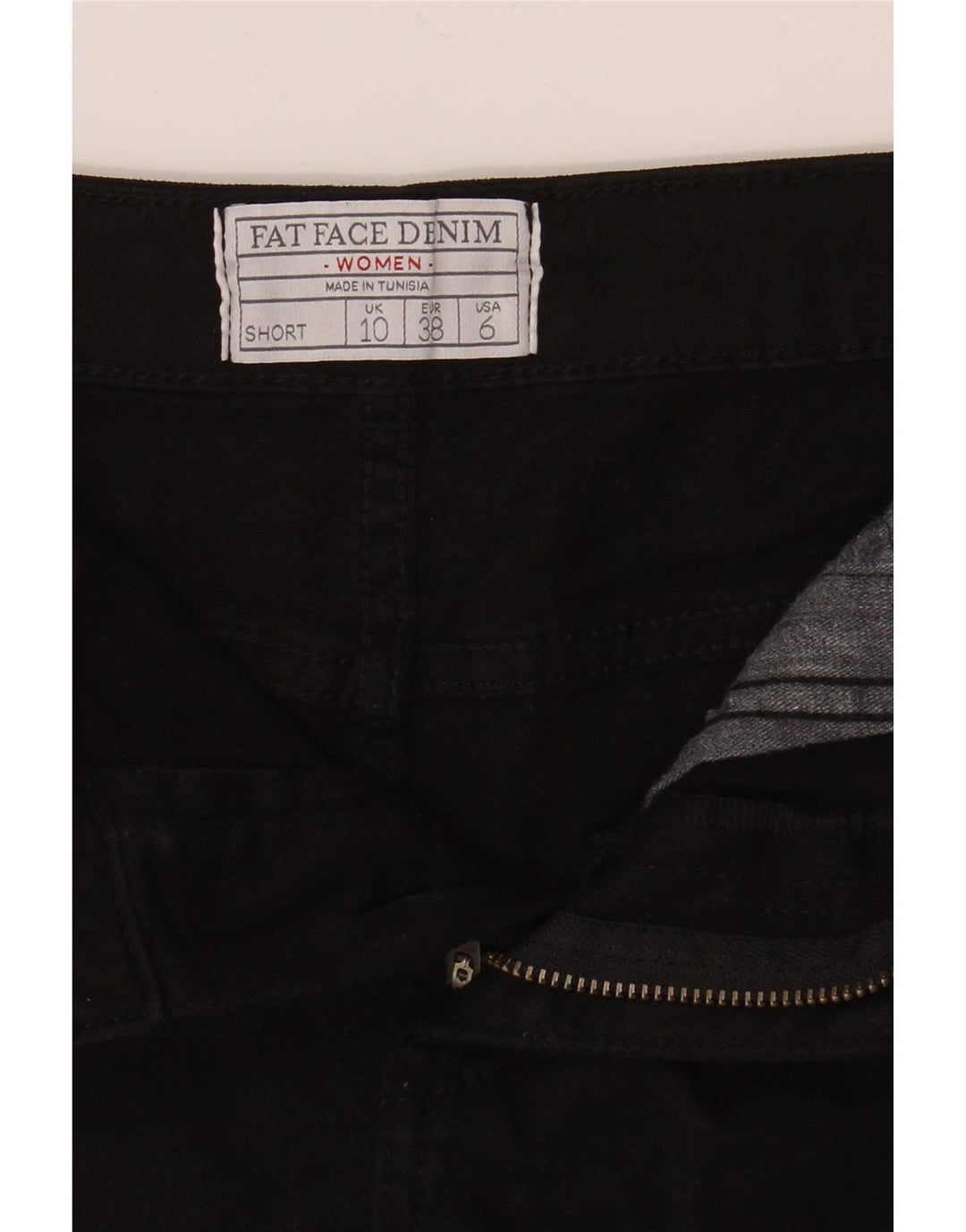 Pantaloni scurți din denim pentru femei Fat Face UK 10 Small W27 Black