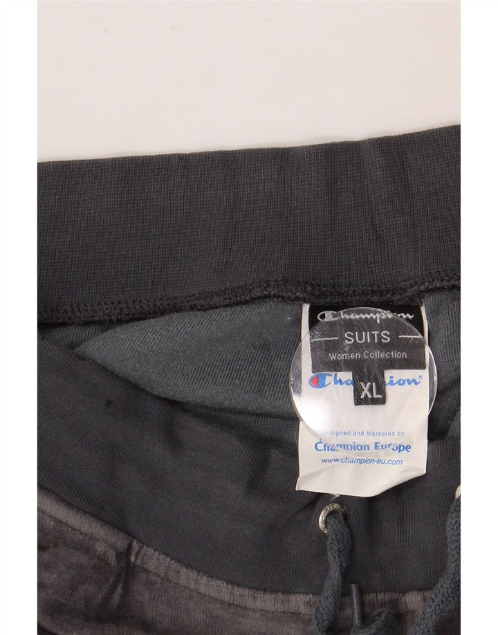 Pantaloni de trening din velur pentru femei CHAMPION UK 18 XL bumbac gri