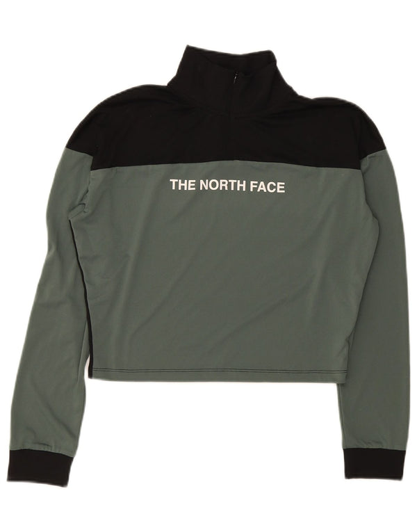 Top de trening cu pulover grafic The North Face pentru femei UK 14 Medium Khaki