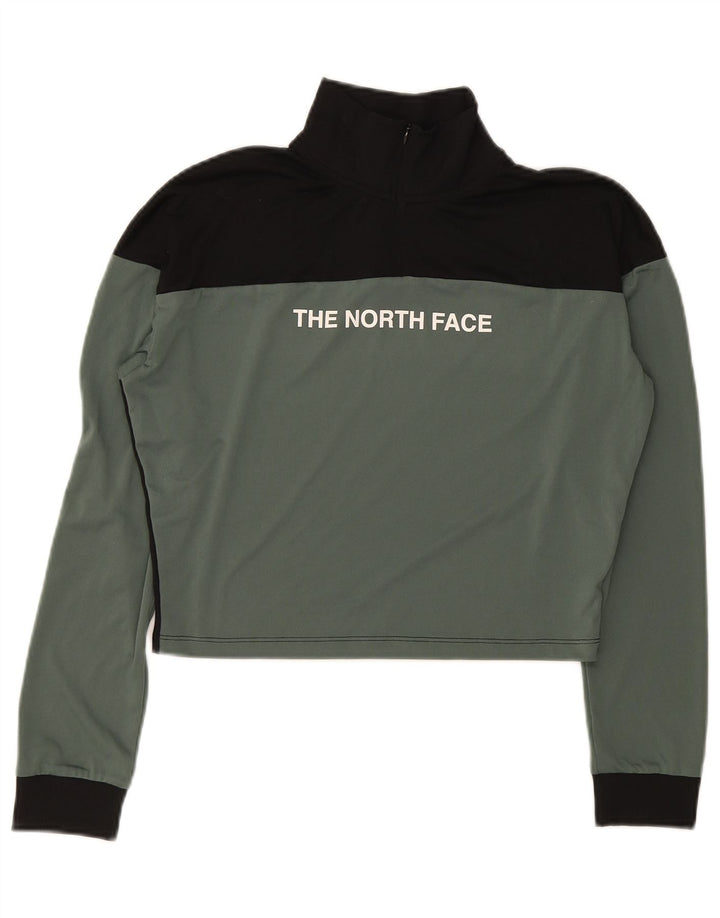Top de trening cu pulover grafic The North Face pentru femei UK 14 Medium Khaki