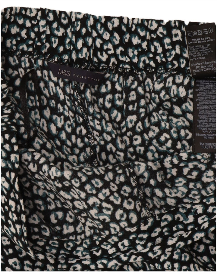 Pantaloni harem pentru femei Marks & Spencer UK 12 Medium W32 L26 Negru