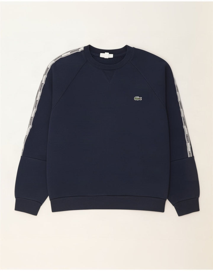 Hanorac grafic pentru bărbați Lacoste Pulover Mărimea 4 Mediu Bleumarin Colorblock
