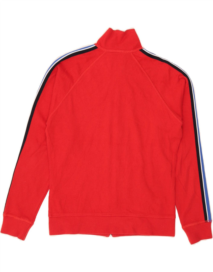 MARKS & SPENCER Womens Tracksuit Top Jacket UK 8 Small Red Cotton Vintage Marks & Spencer and Second-Hand Marks & Spencer from Messina Hembry 