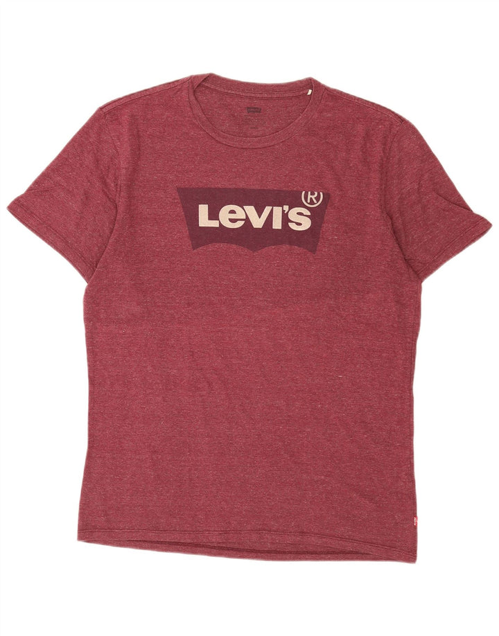 Tricou grafic pentru bărbați LEVI'S Top Medium Burgundy