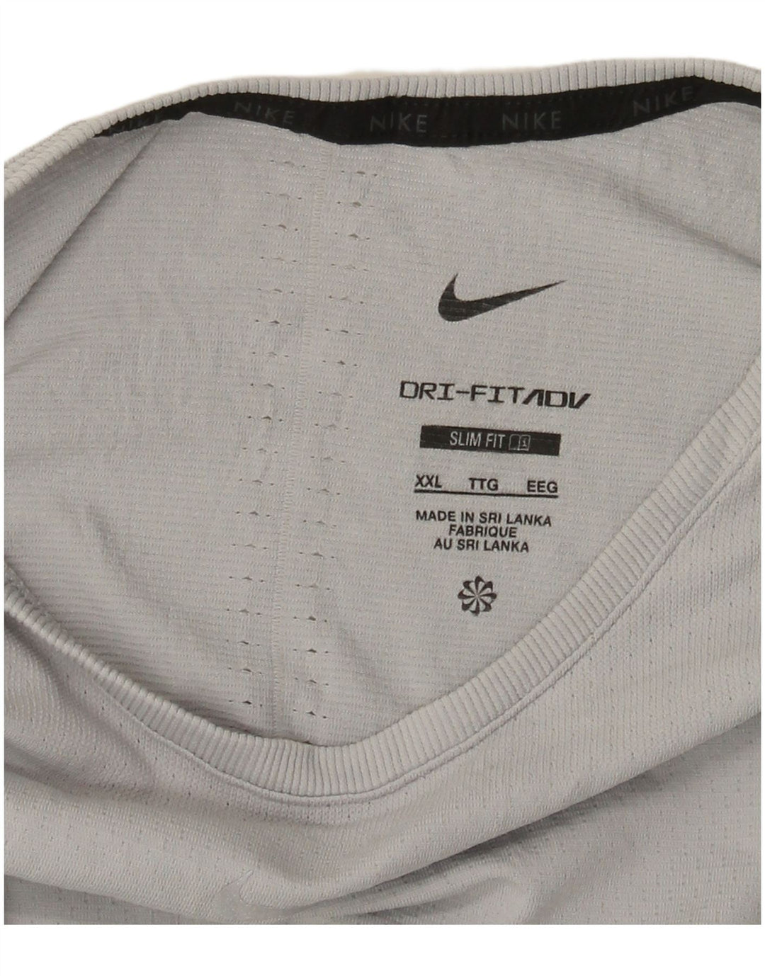 Tricou NIKE Dri Fit Slim Fit pentru bărbați, 2XL, gri
