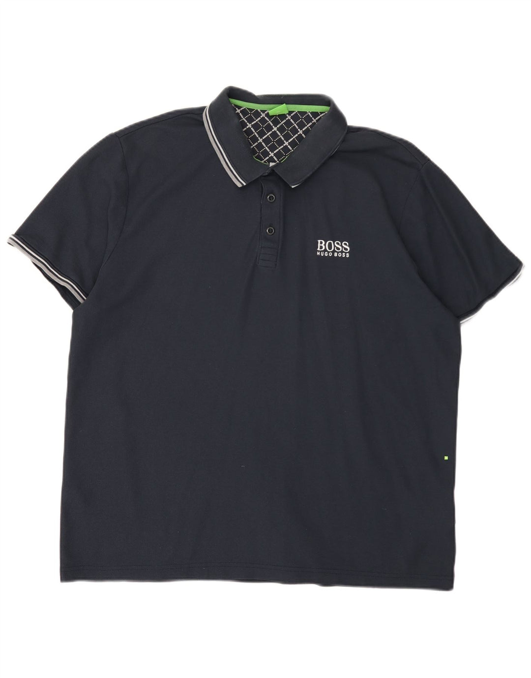 Cămașă polo HUGO BOSS pentru bărbați 2XL bumbac bleumarin