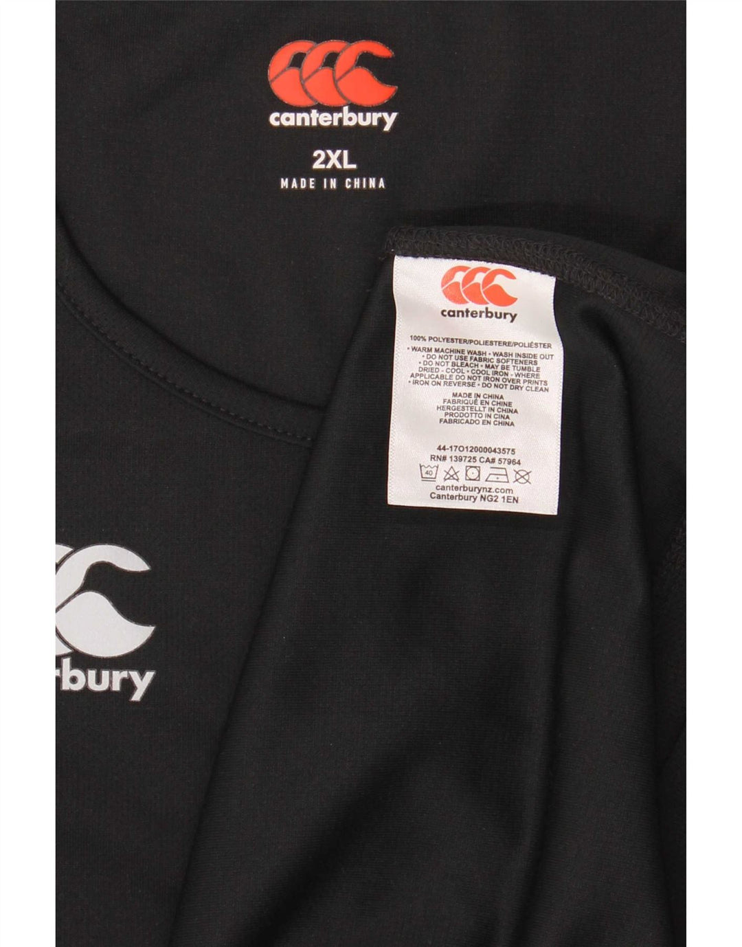 Vestă pentru bărbați Canterbury, 2XL, poliester negru