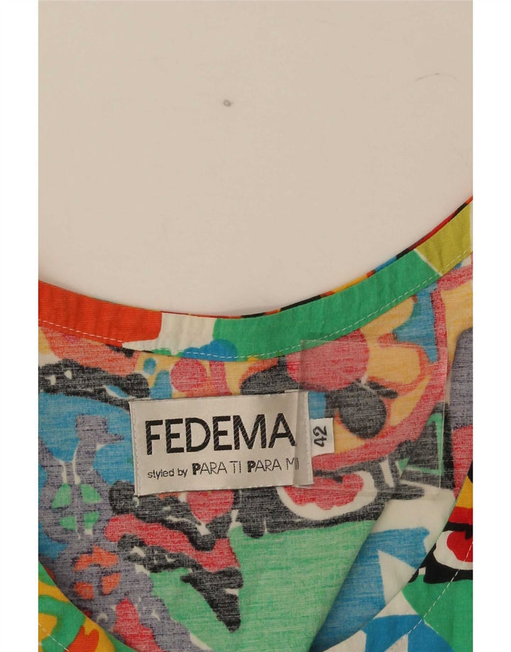 Tricou grafic vintage pentru femei Top IT 42 Medium Multicolor Geometric