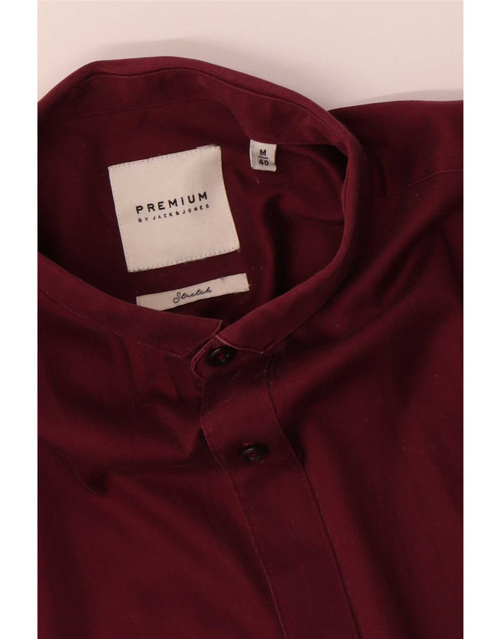 Cămașă pentru bărbați Jack & Jones Mărimea 40 Bumbac Burgundy Mediu