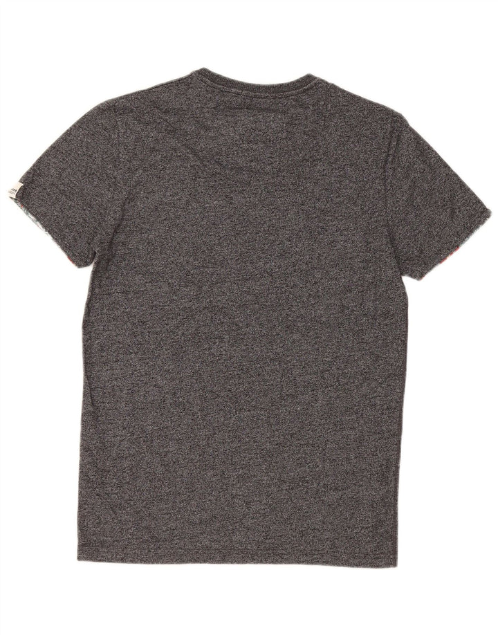 Tricou Superdry pentru bărbați Top mic, gri, bumbac cu pete