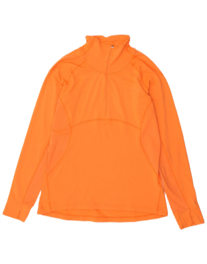 Top de trening ADIDAS Climalite Pullover pentru femei Marea Britanie 16/18 portocaliu mare