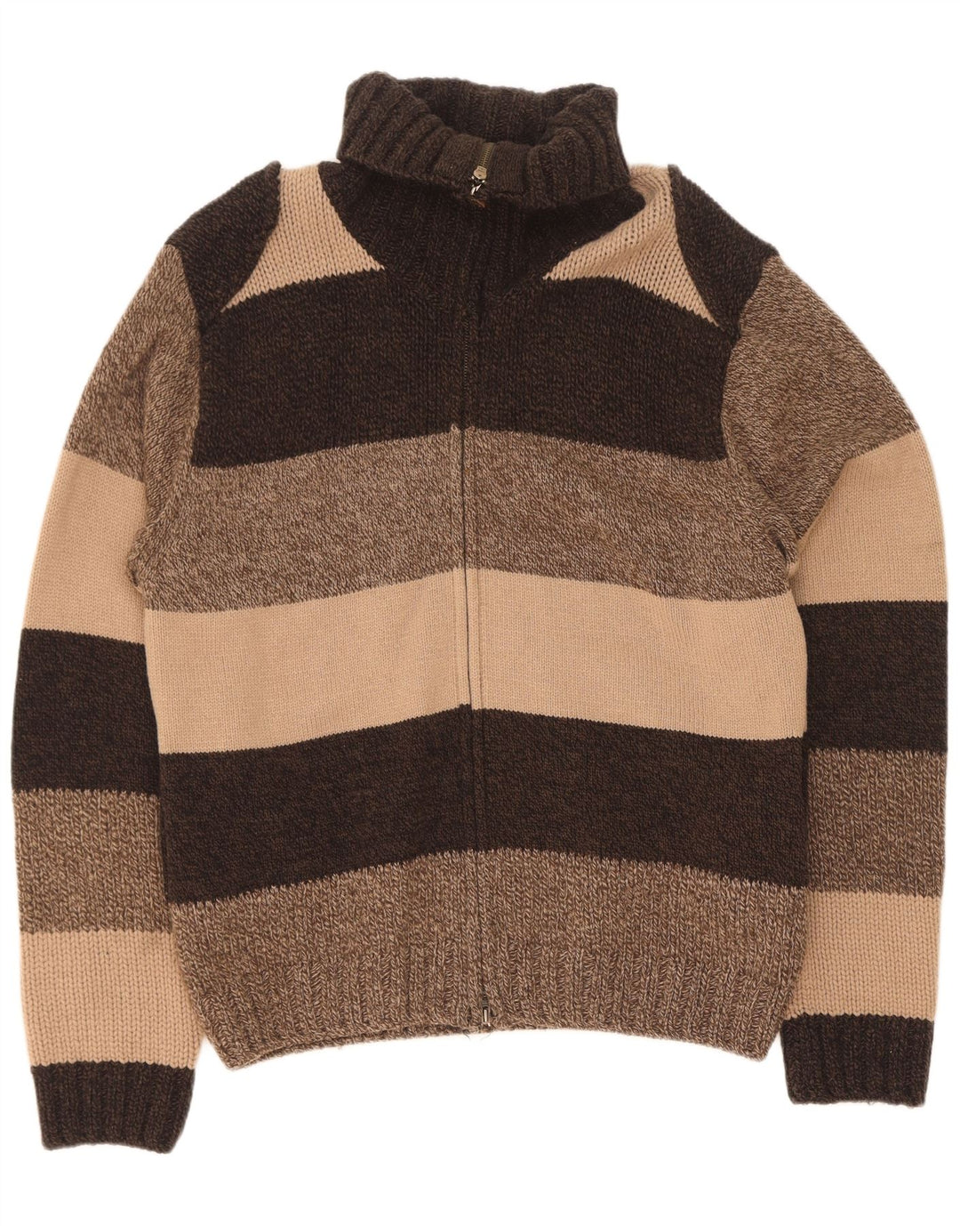 Pulover cardigan pentru bărbați Timberland, lână de miel, maro mare