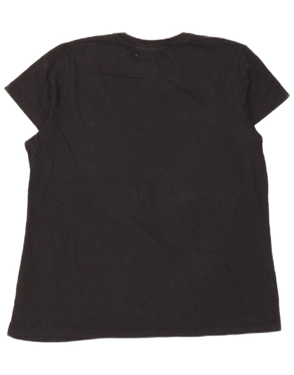 Tricou grafic Nike pentru femei Top UK 20 2XL Bumbac negru