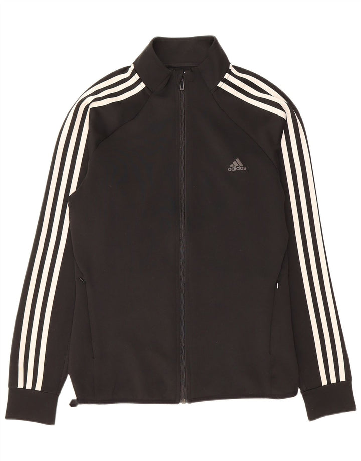 Jachetă de trening Climalite pentru femei ADIDAS UK 12/14 Medium Black