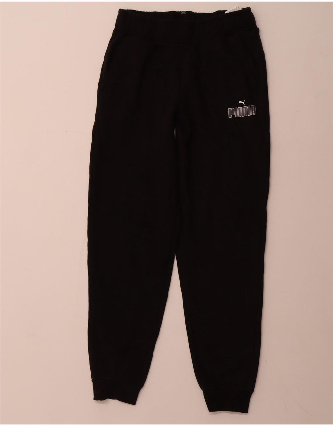 PUMA Băieți Pantaloni Trening Pantaloni Joggeri 13-14 Ani Bumbac Negru