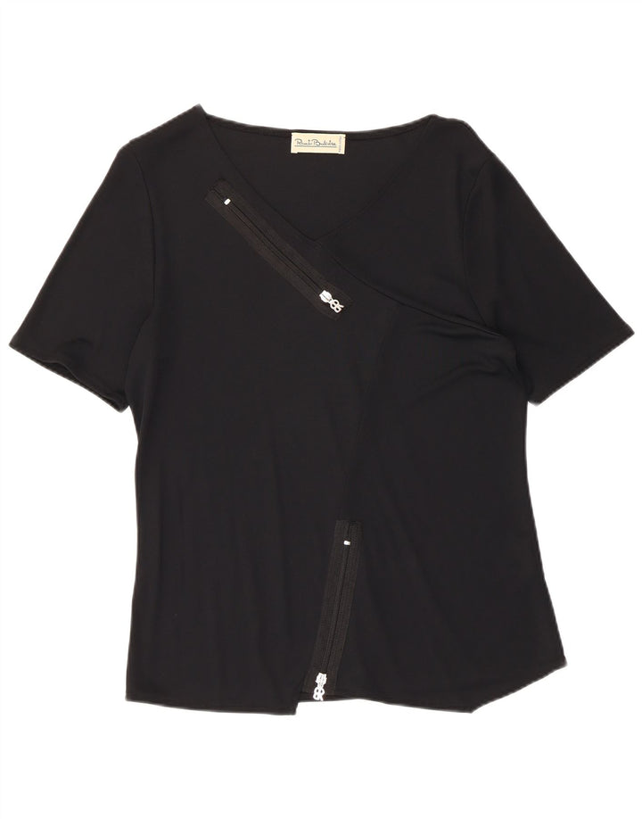 Tricou pentru femei Renato Balestra Top IT 42 Medium Black Viscose