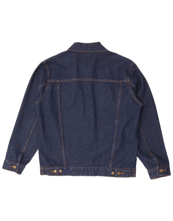 Jachetă de blugi pentru bărbați în stil denim UK 38, bumbac, albastru bleumarin mediu