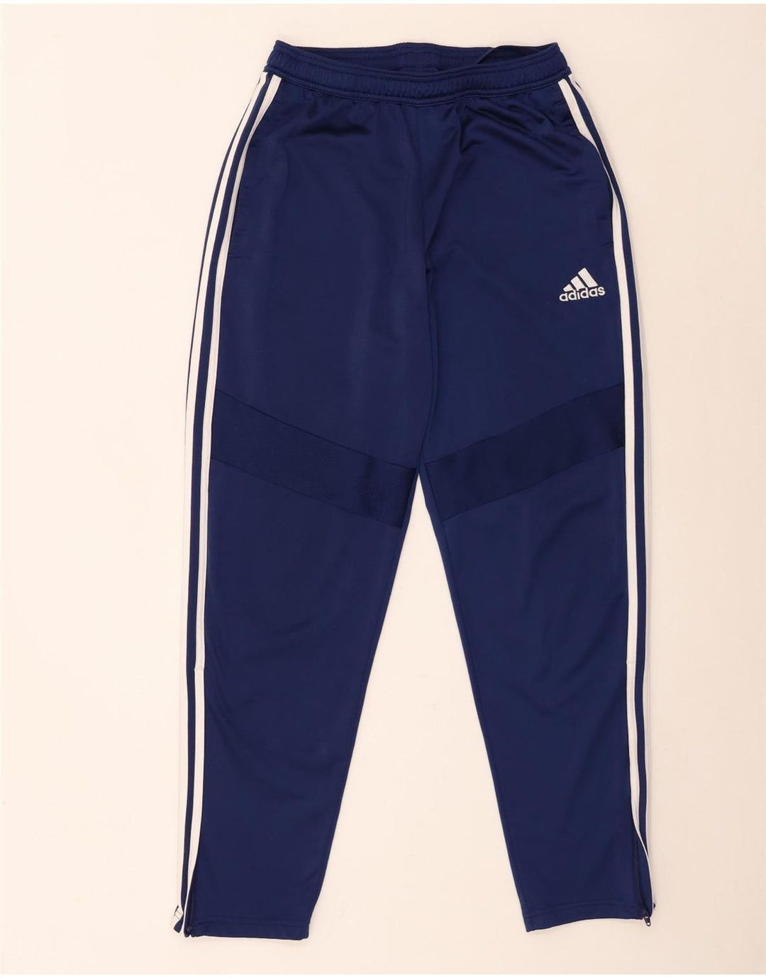 Pantaloni de trening Adidas pentru bărbați, poliester mediu albastru bleumarin