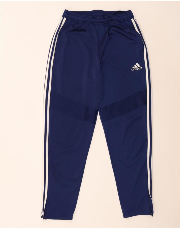 Pantaloni de trening Adidas pentru bărbați, poliester mediu albastru bleumarin