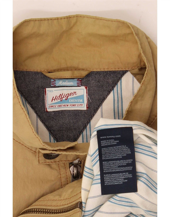 Bomber pentru bărbați Tommy Hilfiger UK 38, bumbac mediu, bej