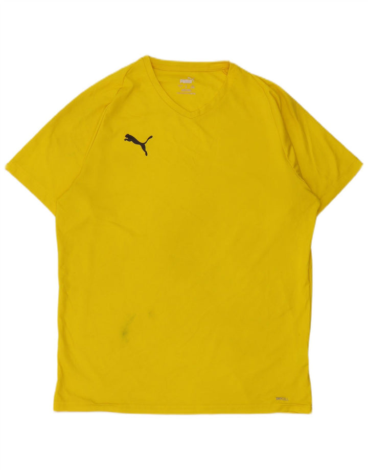 Tricou pentru bărbați Puma Top mare din poliester galben