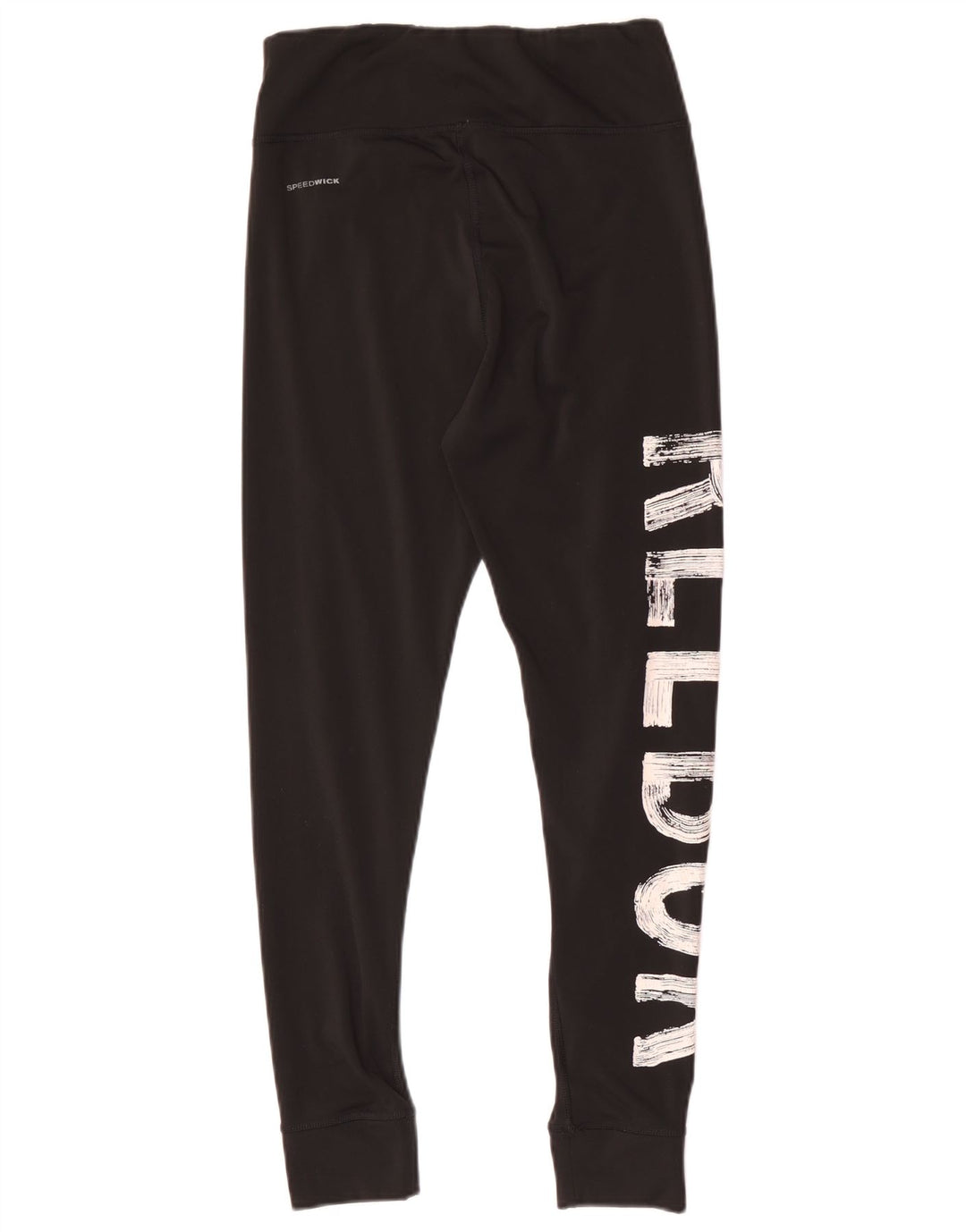Leggings grafic Reebok pentru femei UK 8/10 Poliester negru mic