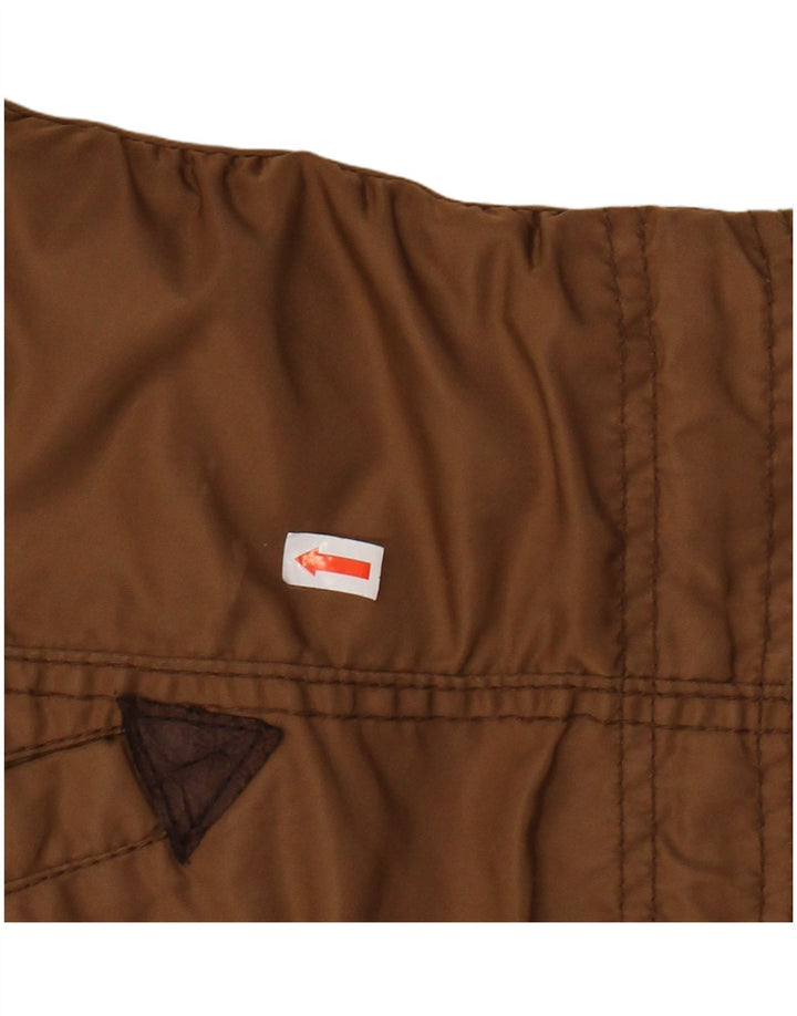 Jachetă parka militară cu glugă KHUJO pentru femei UK 14 Poliester maro mediu