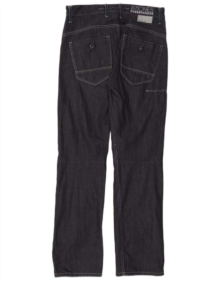 Blugi drepti cargo Jack & Jones pentru bărbați W32 L33 bleumarin